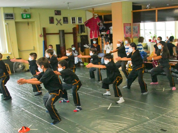 Kinder Kung Fu Basel Gruppe1